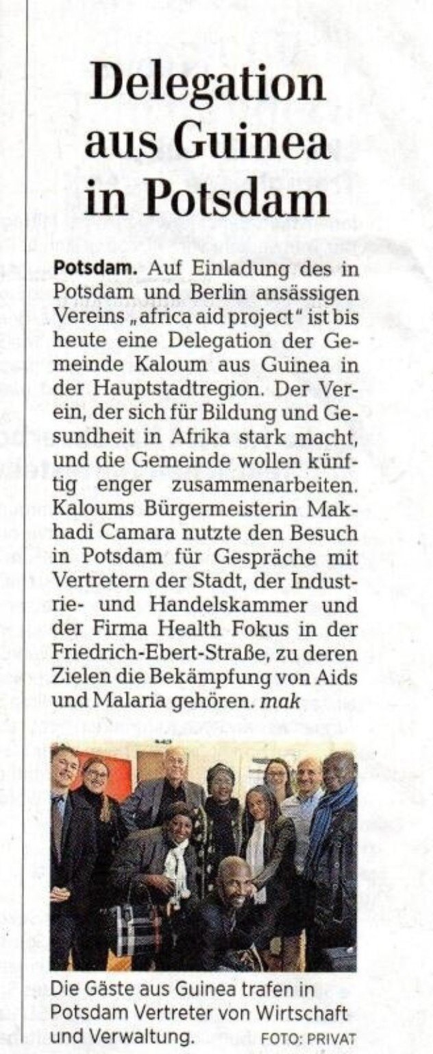 Delegation aus Guinea in Potsdam