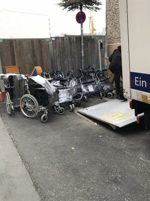 1. Container mit Spenden für Guinea – Aufnahme 4