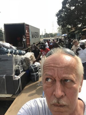 1. Container mit Spenden für Guinea – Aufnahme 5