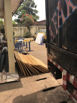 1. Container mit Spenden für Guinea – Aufnahme 8